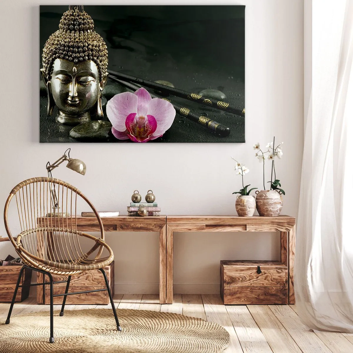 Canvastavla - Bild på duk - Visshetens och skönhetens harmoni - 120x80 cm