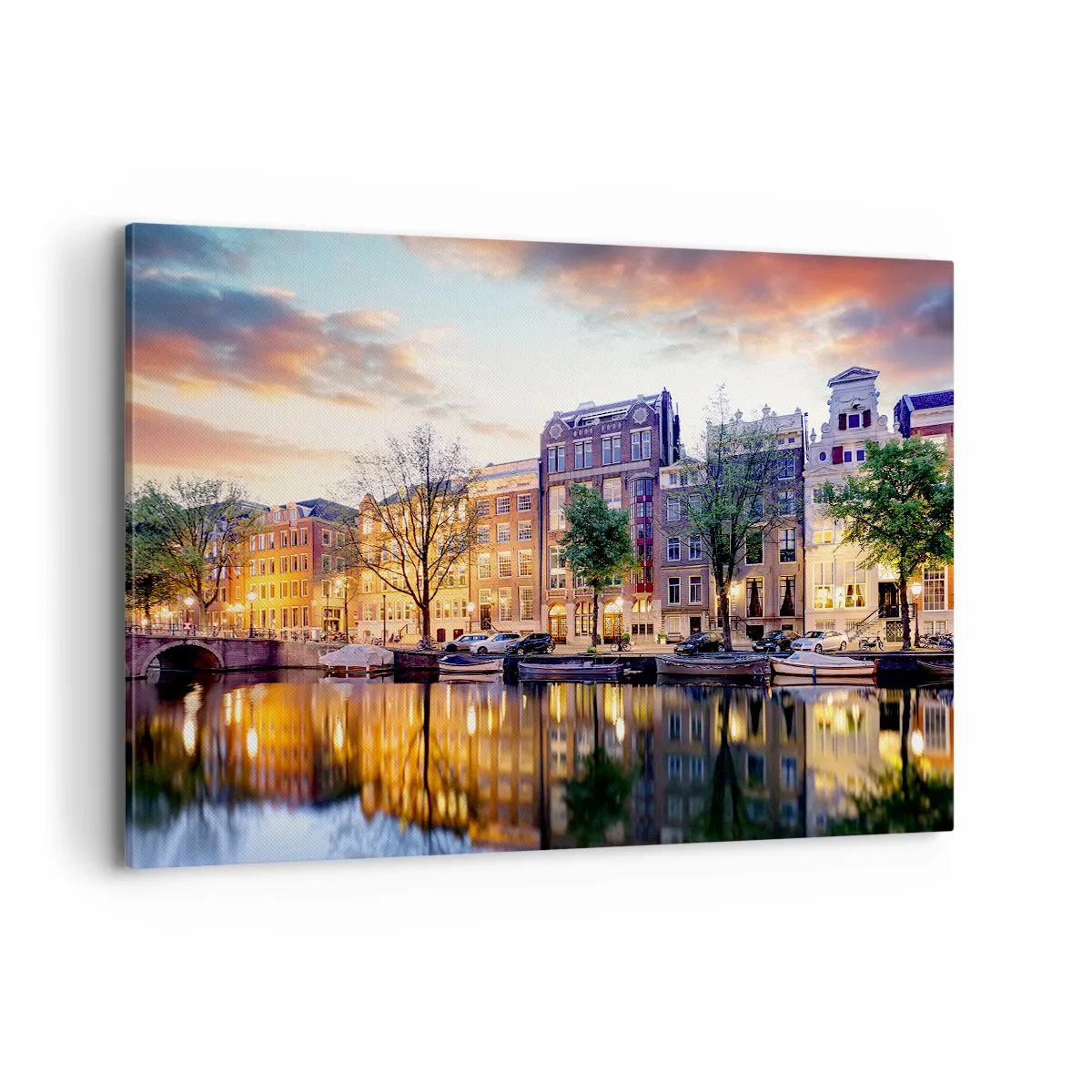 Canvastavla - Bild på duk - Återhållsam och lugn holländsk skönhet - 120x80 cm