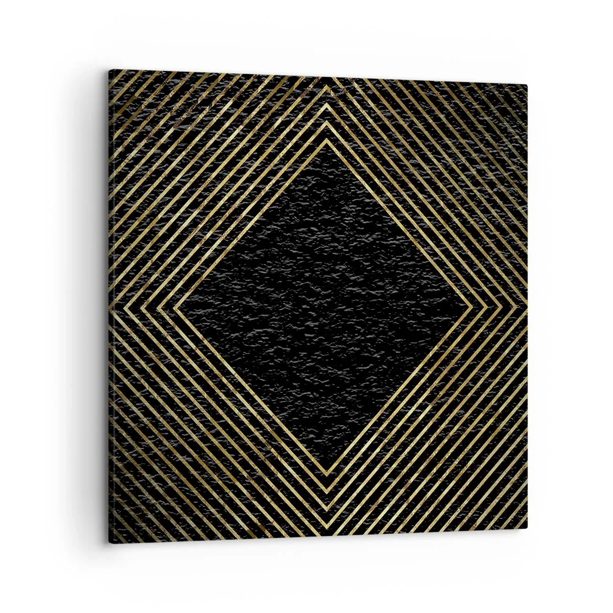Canvastavla - Bild på duk - Geometri i glamourstil - 50x50 cm