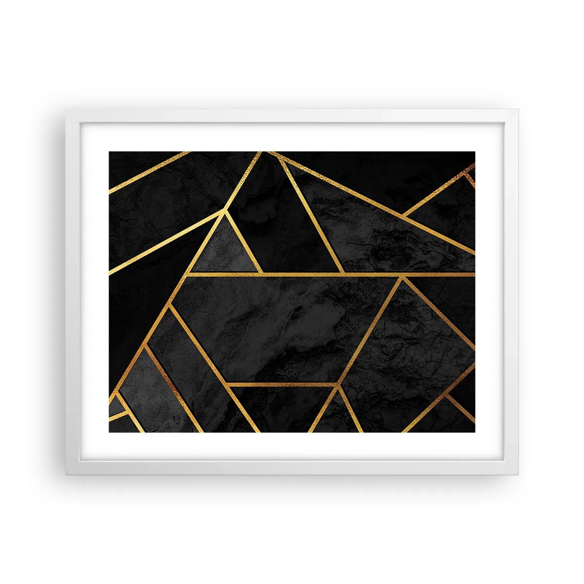 Affisch i vit ram - Mörker och sken - 50x40 cm