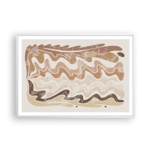 Affisch i vit ram - Bra energi - bra känslor - 100x70 cm