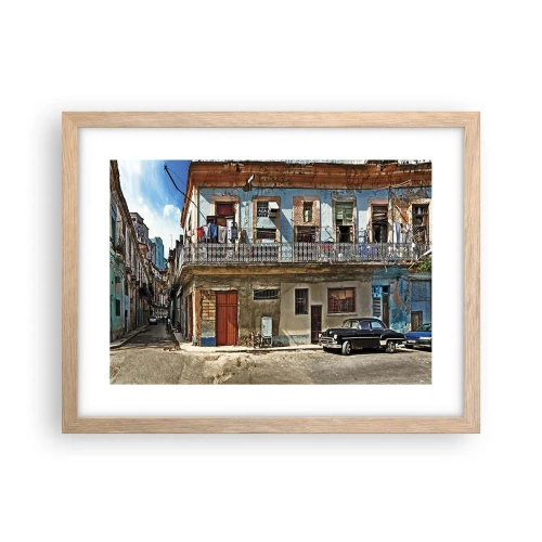 Affisch i ram av ljusek - Havana stämning - 40x30 cm
