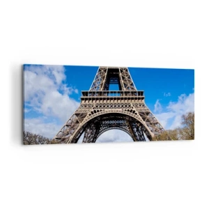 Canvastavla - Bild på duk - Hela Paris vid dess fötter - 120x50 cm