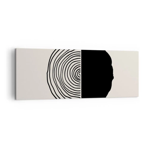 Canvastavla - Bild på duk - Hälften hälften - 140x50 cm