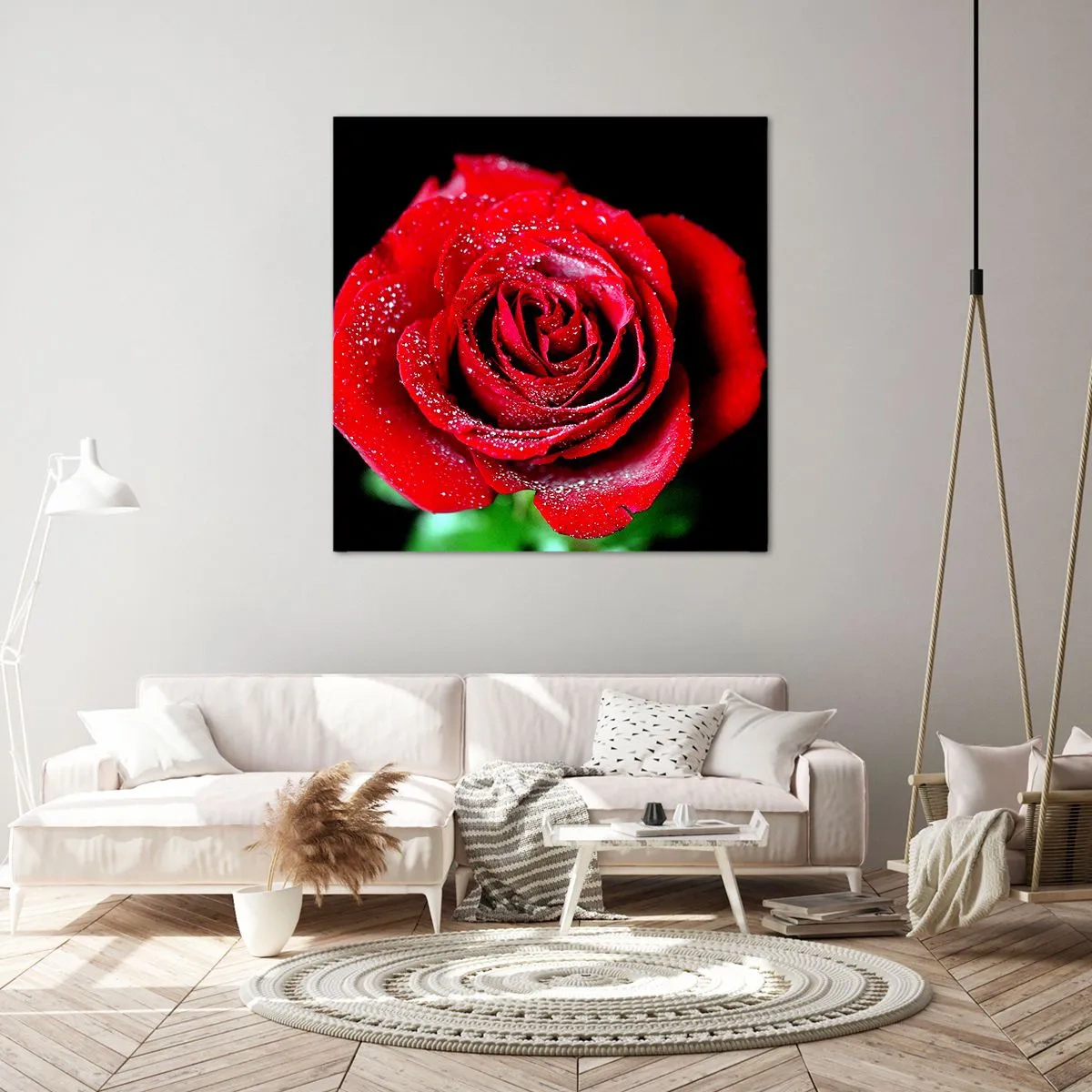 Canvastavla - Bild på duk - Det är just kärlek - 70x70 cm