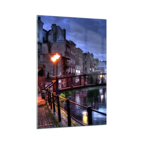 Glastavla - Bild på glas - Du kände inte Bydgoszcz från denna sida - 80x120 cm
