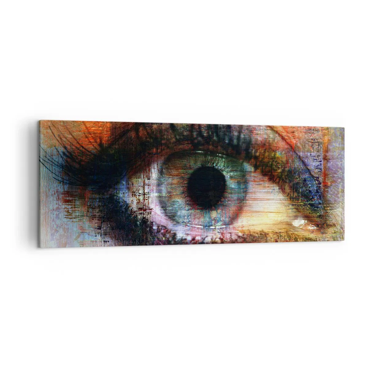 Canvastavla - Bild på duk - Man kan titta in i själen - 140x50 cm