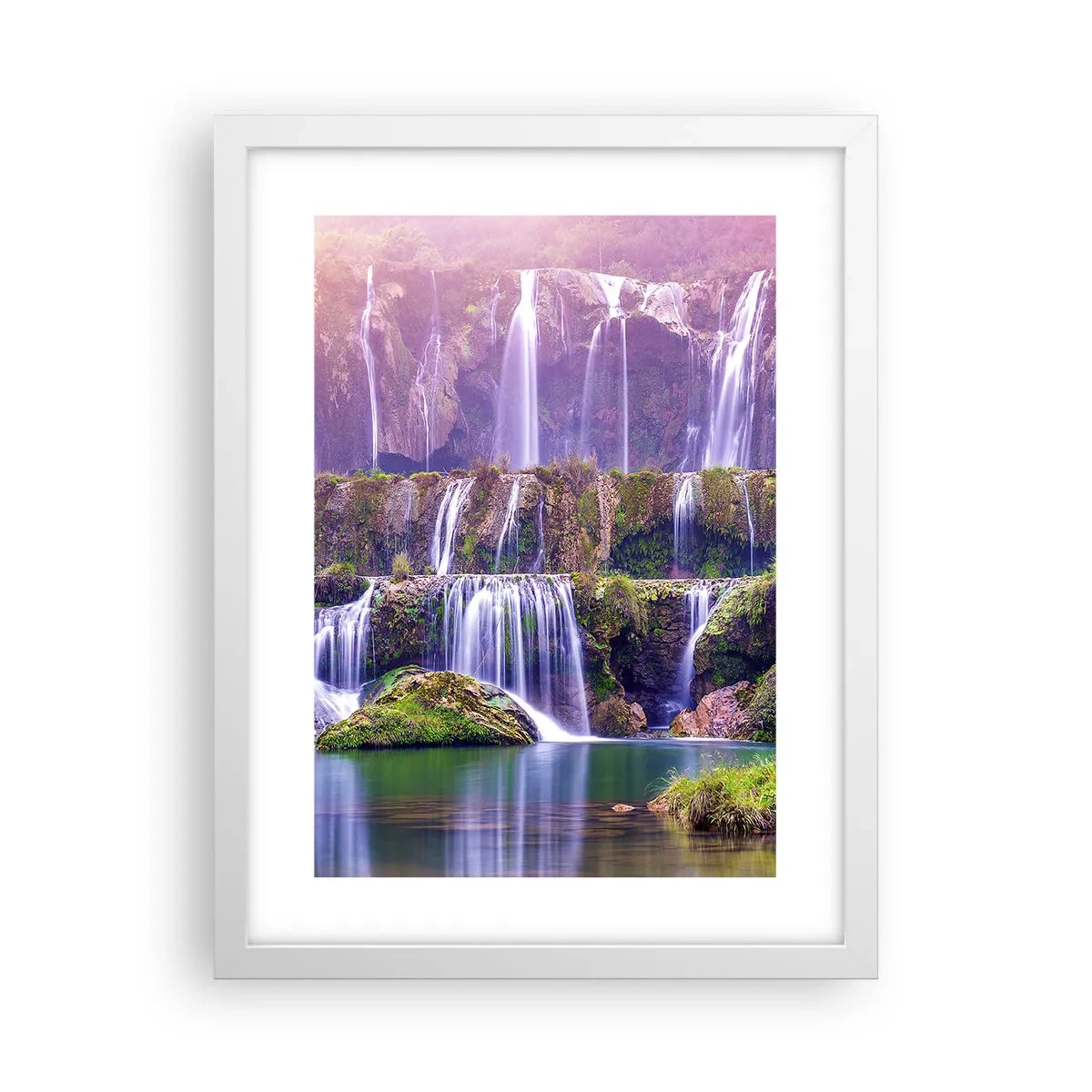 Affisch i vit ram - Trappan till himlen - 30x40 cm