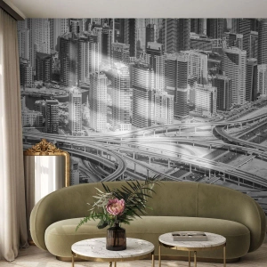 Självhäftande Fototapet Deluxe Sticker - Dubai - en omöjlig stad - Stad, Arkitektur, Metropol - 500x350 cm