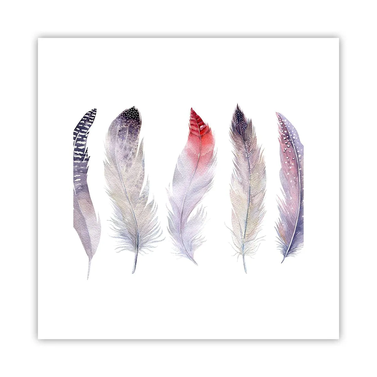 Affisch - Fin som färgrik dimma - 30x30 cm