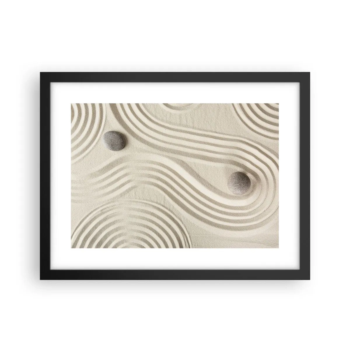 Affisch i svart ram - Värmens beröring - 40x30 cm