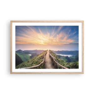 Affisch i ram av ljusek - Nära himlen - 70x50 cm