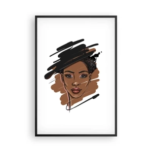 Affisch i svart ram - Söt som choklad - 61x91 cm