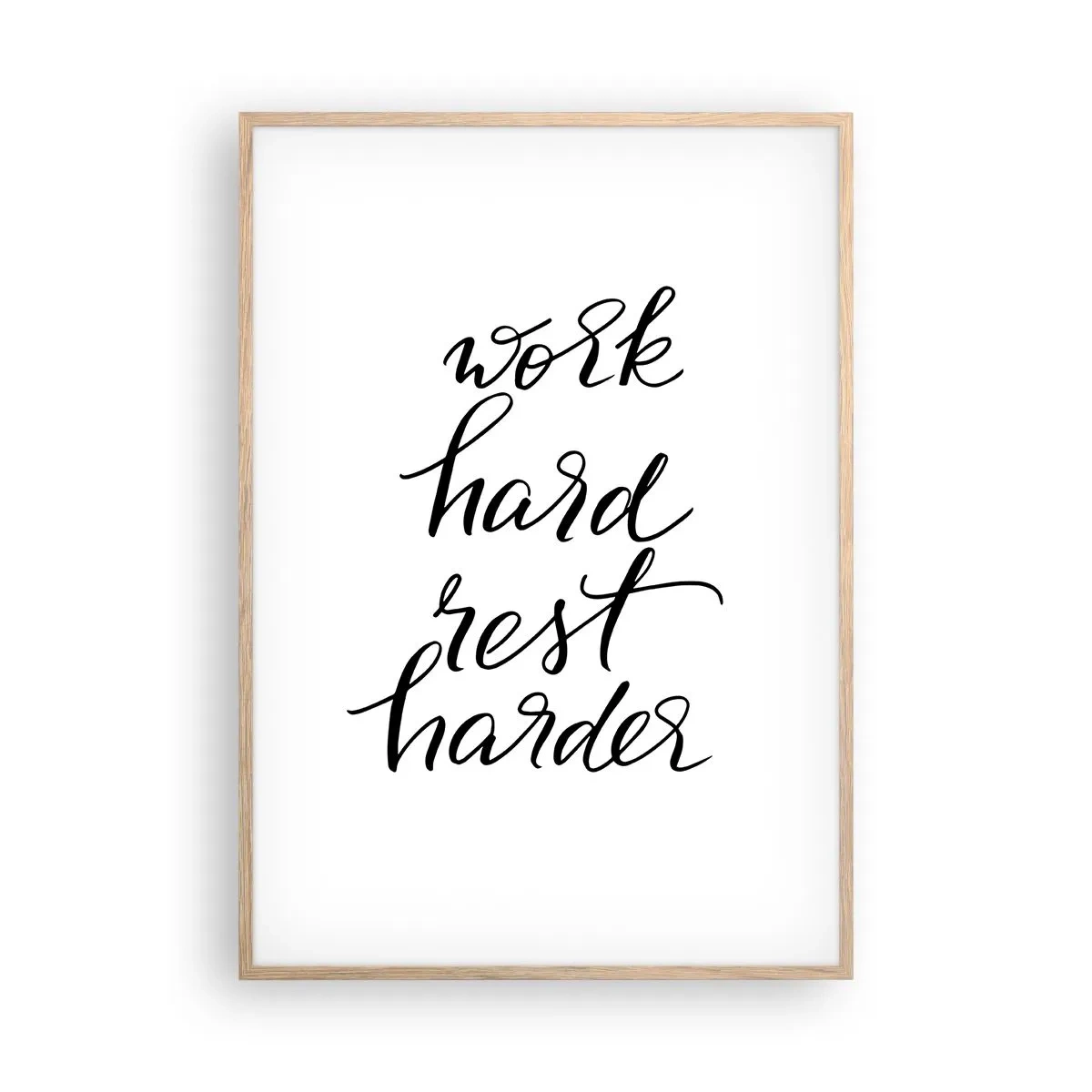 Affisch i ram av ljusek - Livsbalans - 70x100 cm