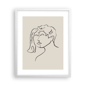 Affisch i vit ram - Och enighet har blivit - 40x50 cm