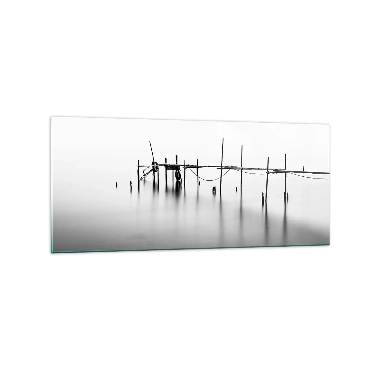 Glastavla - Bild på glas - Och om världen inte finns? - 120x50 cm