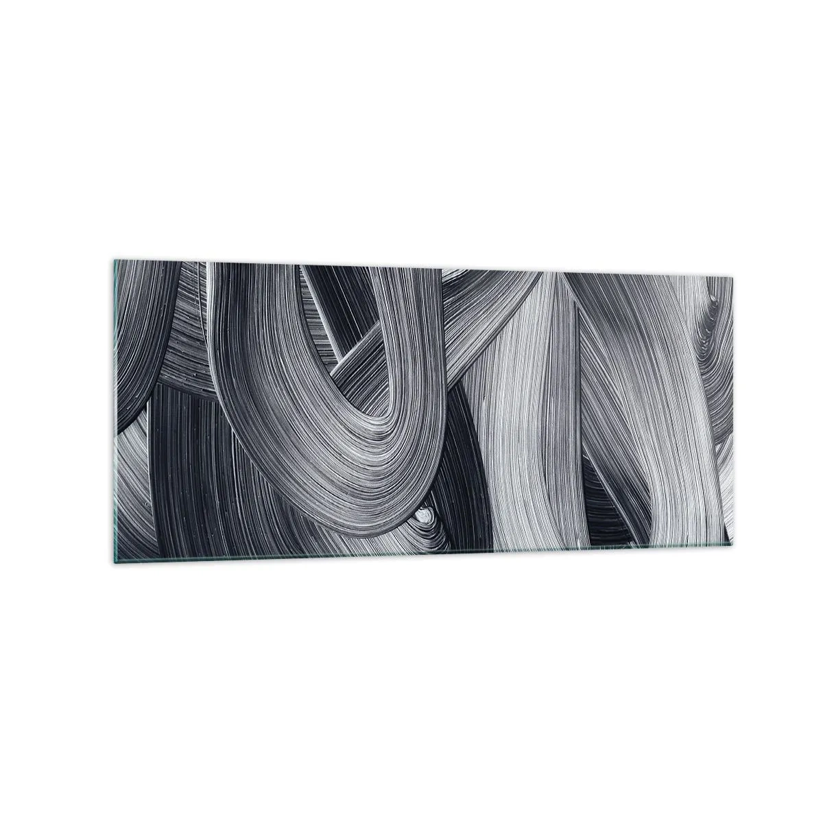 Glastavla - Bild på glas - Verklighetens flythet - 120x50 cm