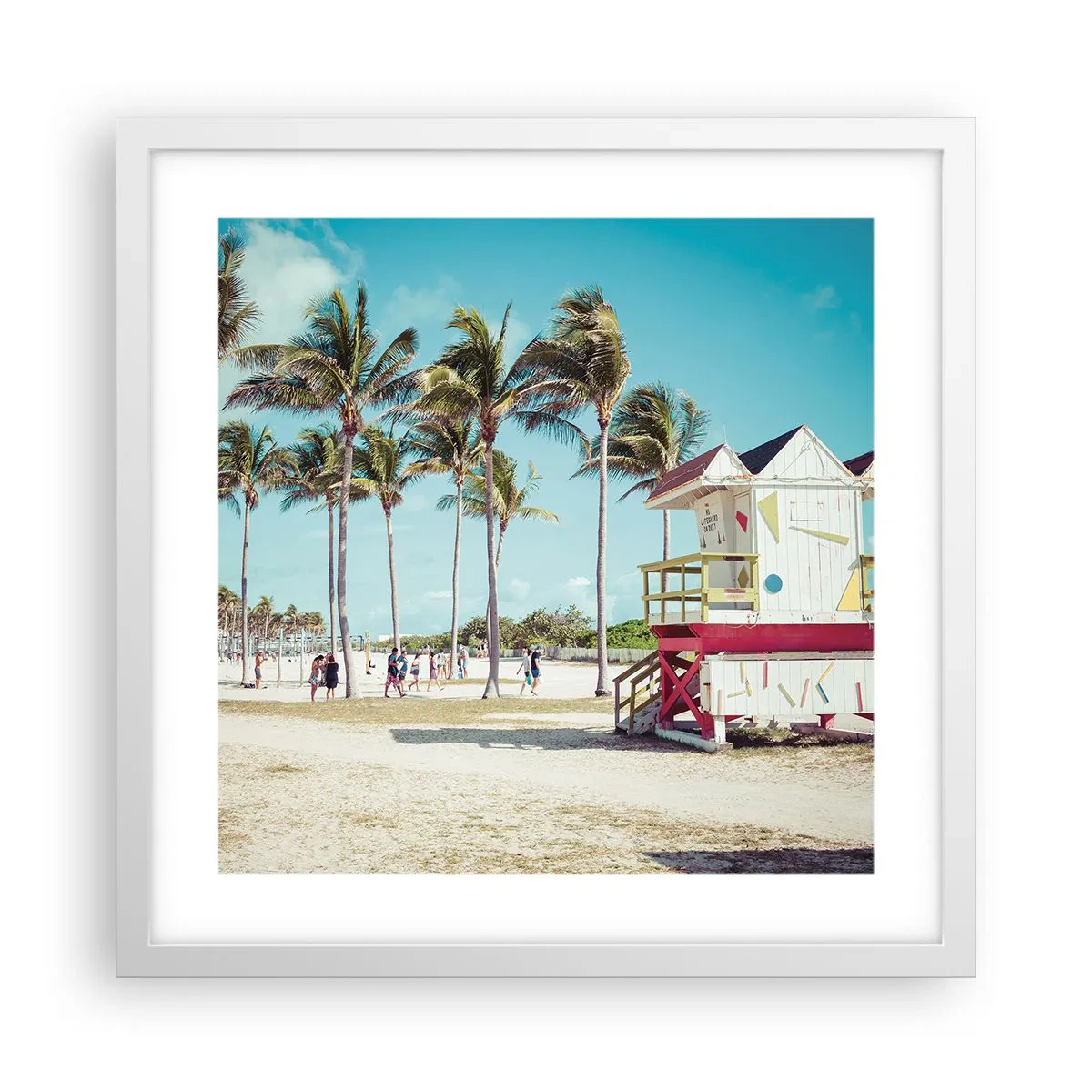 Affisch i vit ram - En vacker dag framför dig - 40x40 cm