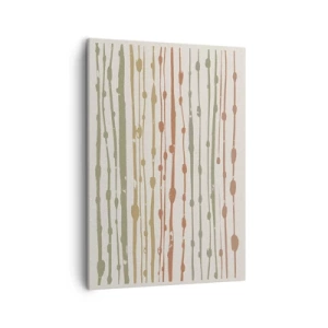 Canvastavla - Bild på duk - Musikalisk färgnotation - 50x70 cm