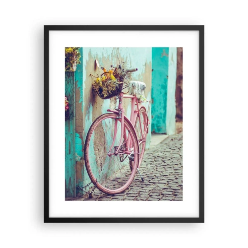 Affisch i svart ram - Strax tillbaka - 40x50 cm