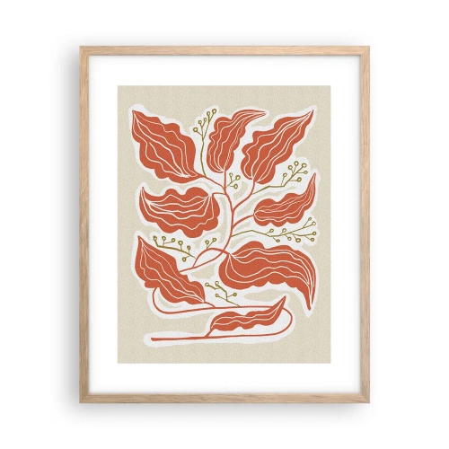 Affisch i ram av ljusek - Folkligt och naturligt - 40x50 cm