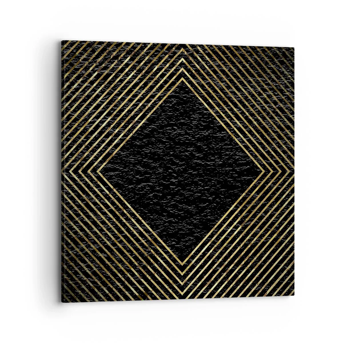 Canvastavla - Bild på duk - Geometri i glamourstil - 70x70 cm