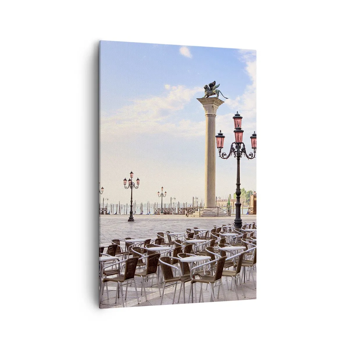 Canvastavla - Bild på duk - Välkommen, allt är färdigt - 80x120 cm