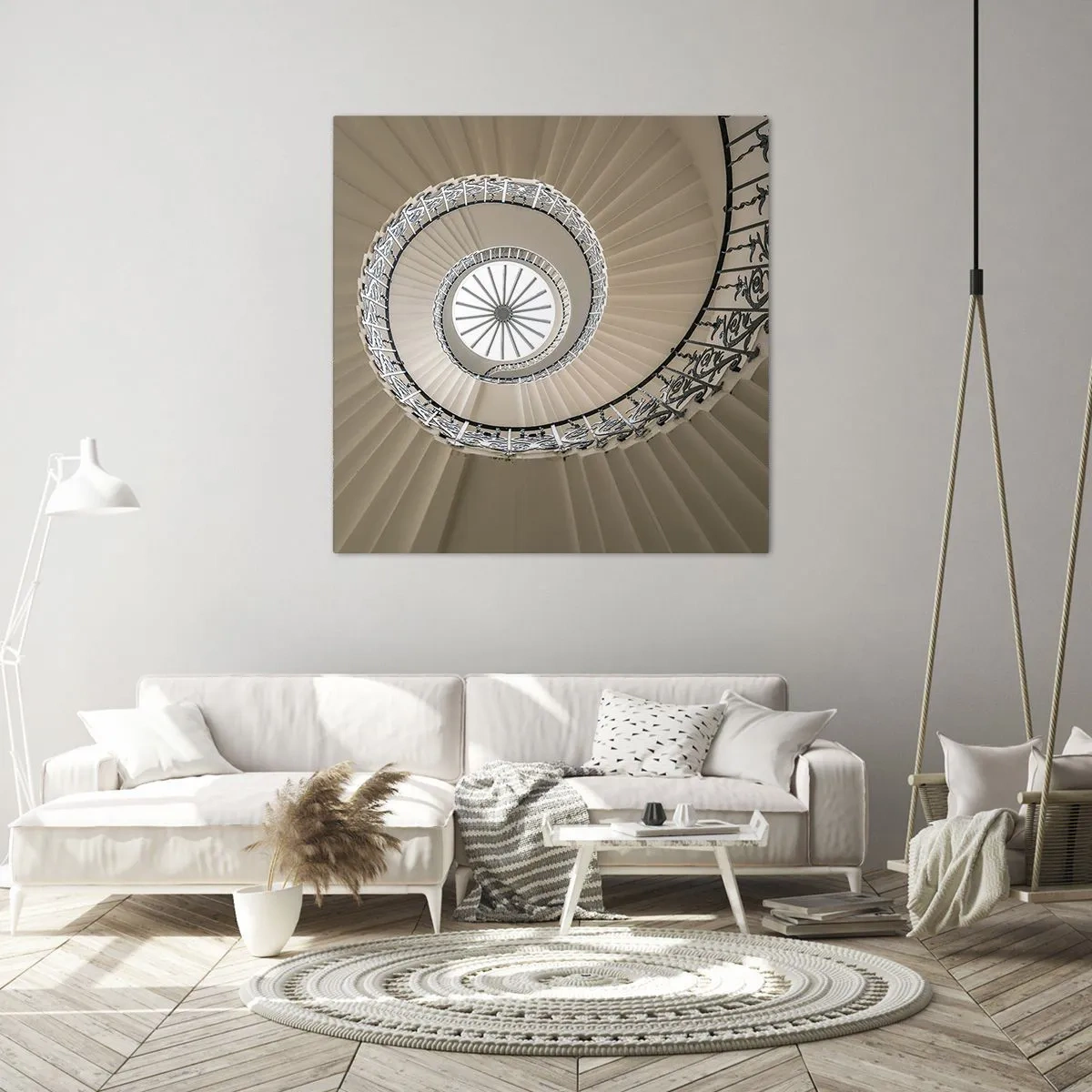 Canvastavla - Bild på duk - I musslans mitt - 50x50 cm