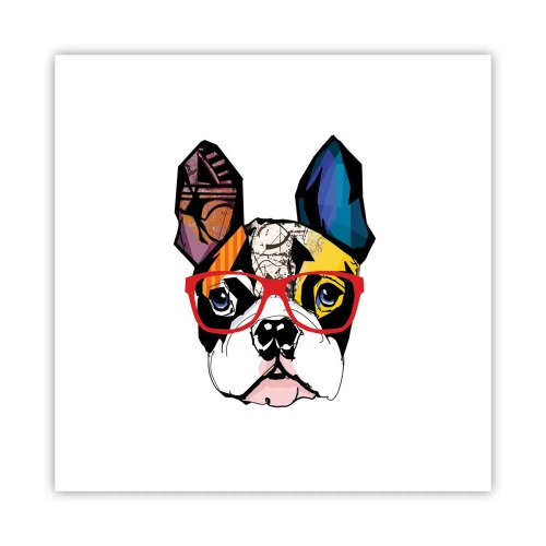 Affisch - Intellektuell - 30x30 cm