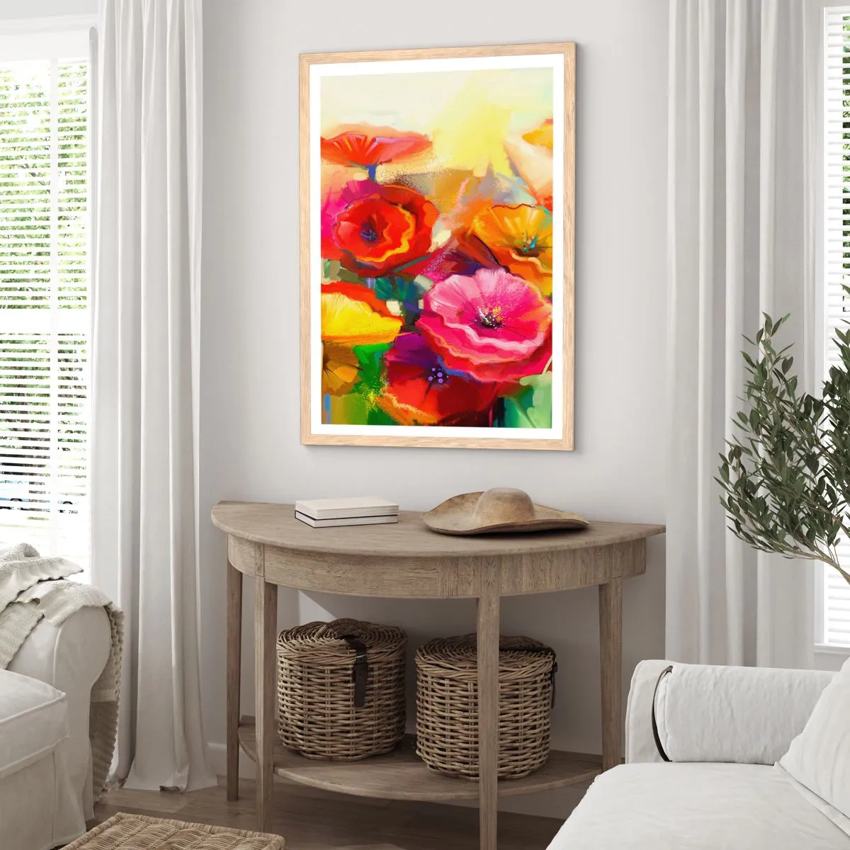 Affisch i ram av ljusek - Inte bara rött - 61x91 cm