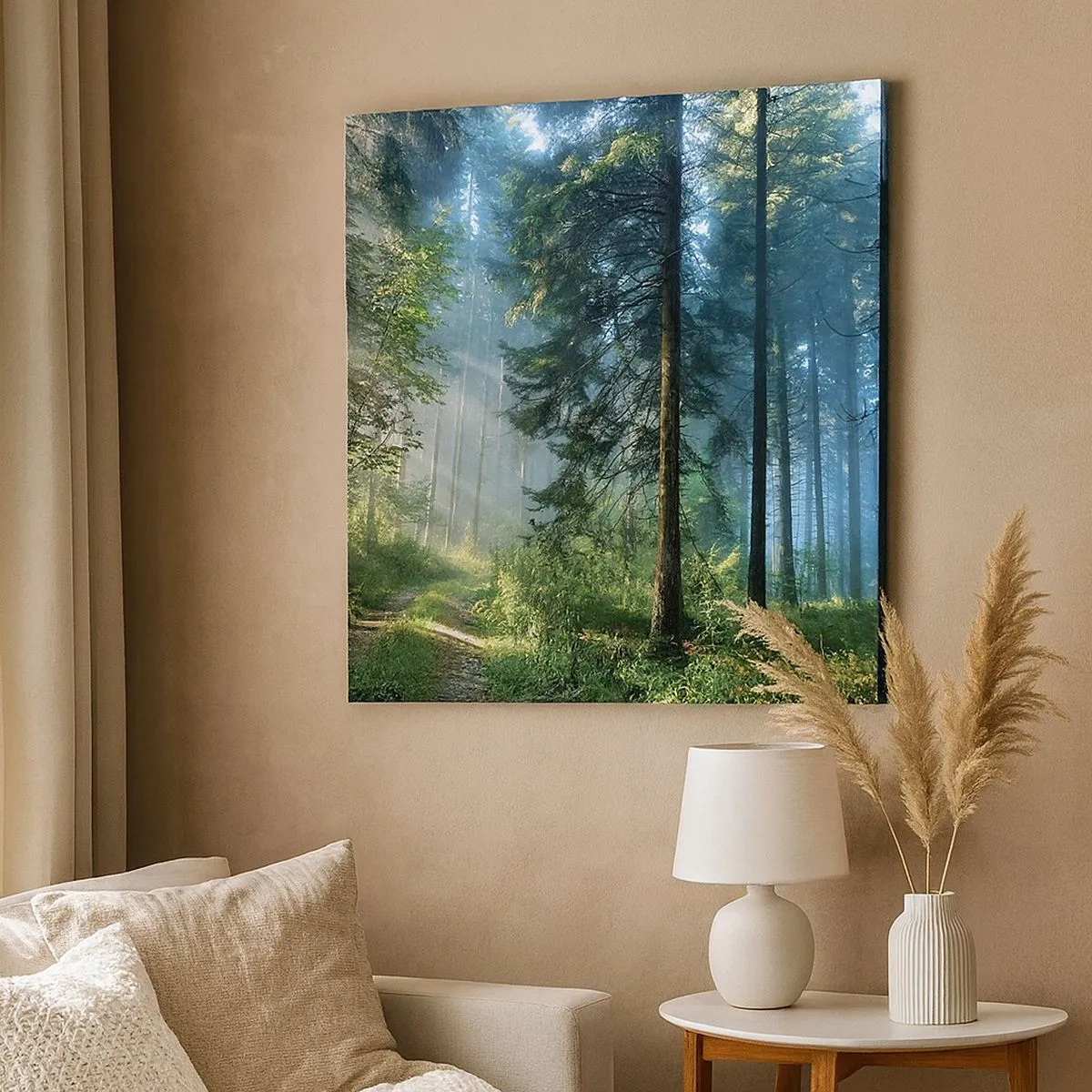 Canvastavla - Bild på duk - Strålande på morgonen - 30x30 cm