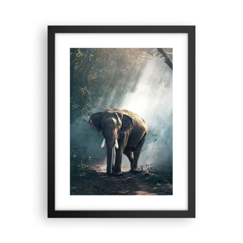 Affisch i svart ram - Lugn promenad - 30x40 cm