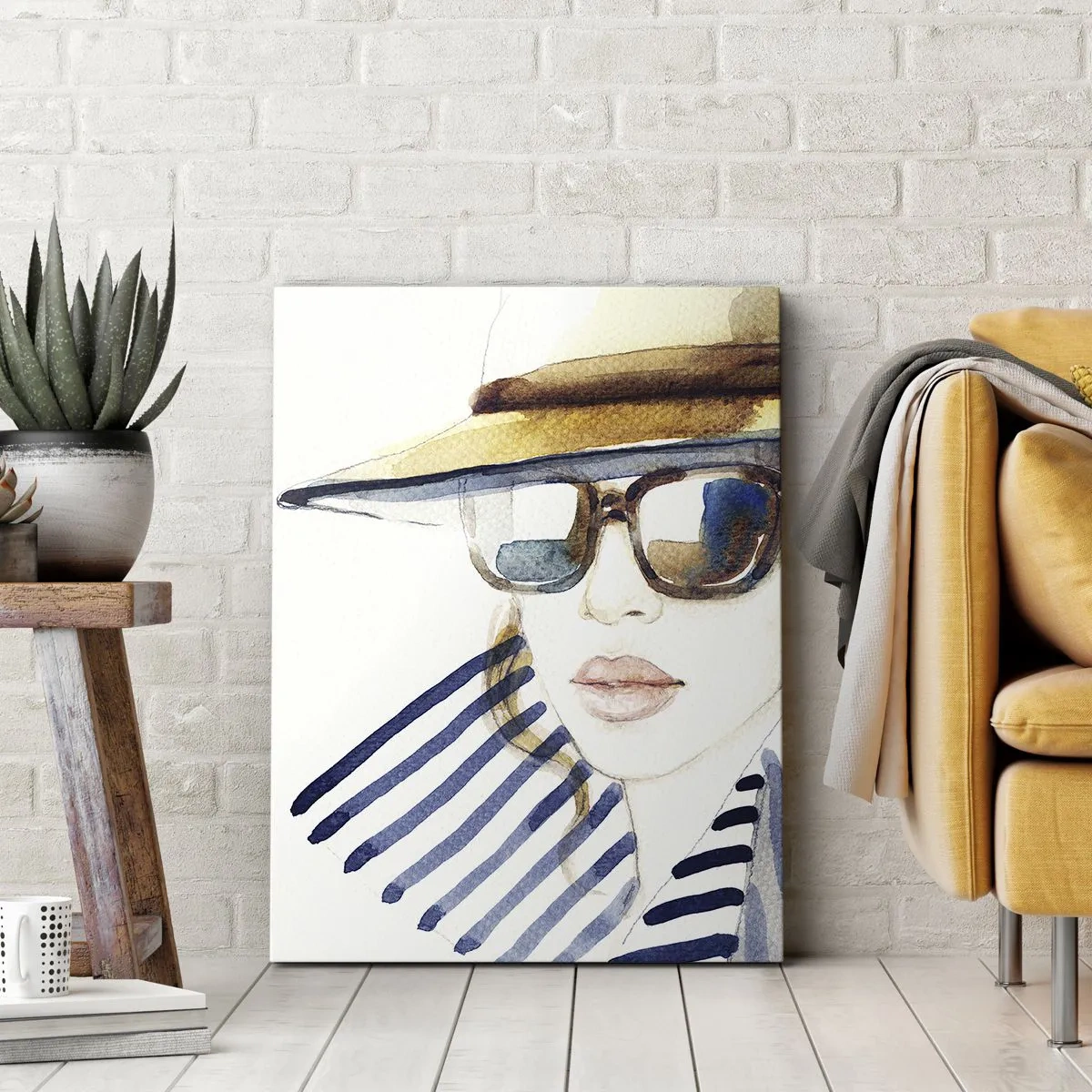 Canvastavla - Bild på duk - Välkommen till Florida! - 55x100 cm