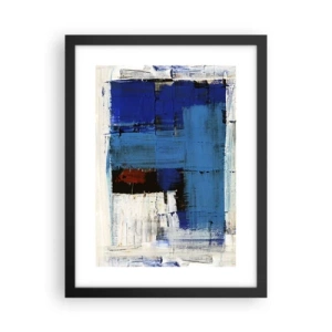 Affisch i svart ram - Det blåas hemlighet - 30x40 cm