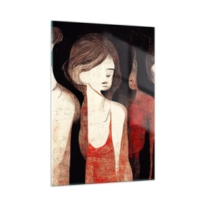 Glastavla - Bild på glas - Madonnor av mörker - 50x70 cm