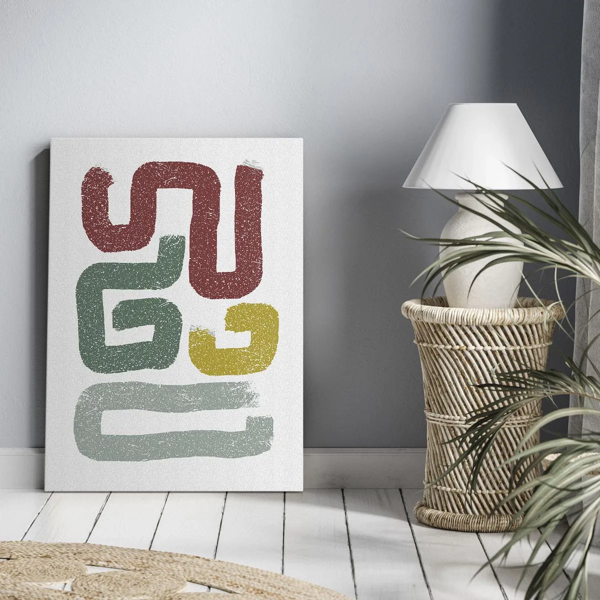 Canvastavla - Bild på duk - På ett okänt språk - 50x70 cm