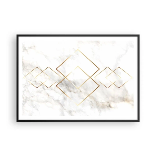 Affisch i svart ram - Utsikt över oändlighet - 100x70 cm