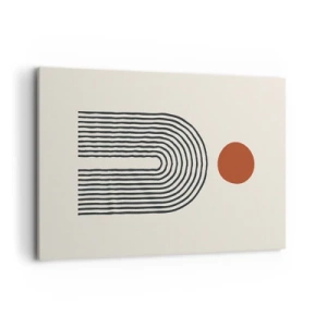 Canvastavla - Bild på duk - Formernas och färgernas magnetism - 120x80 cm