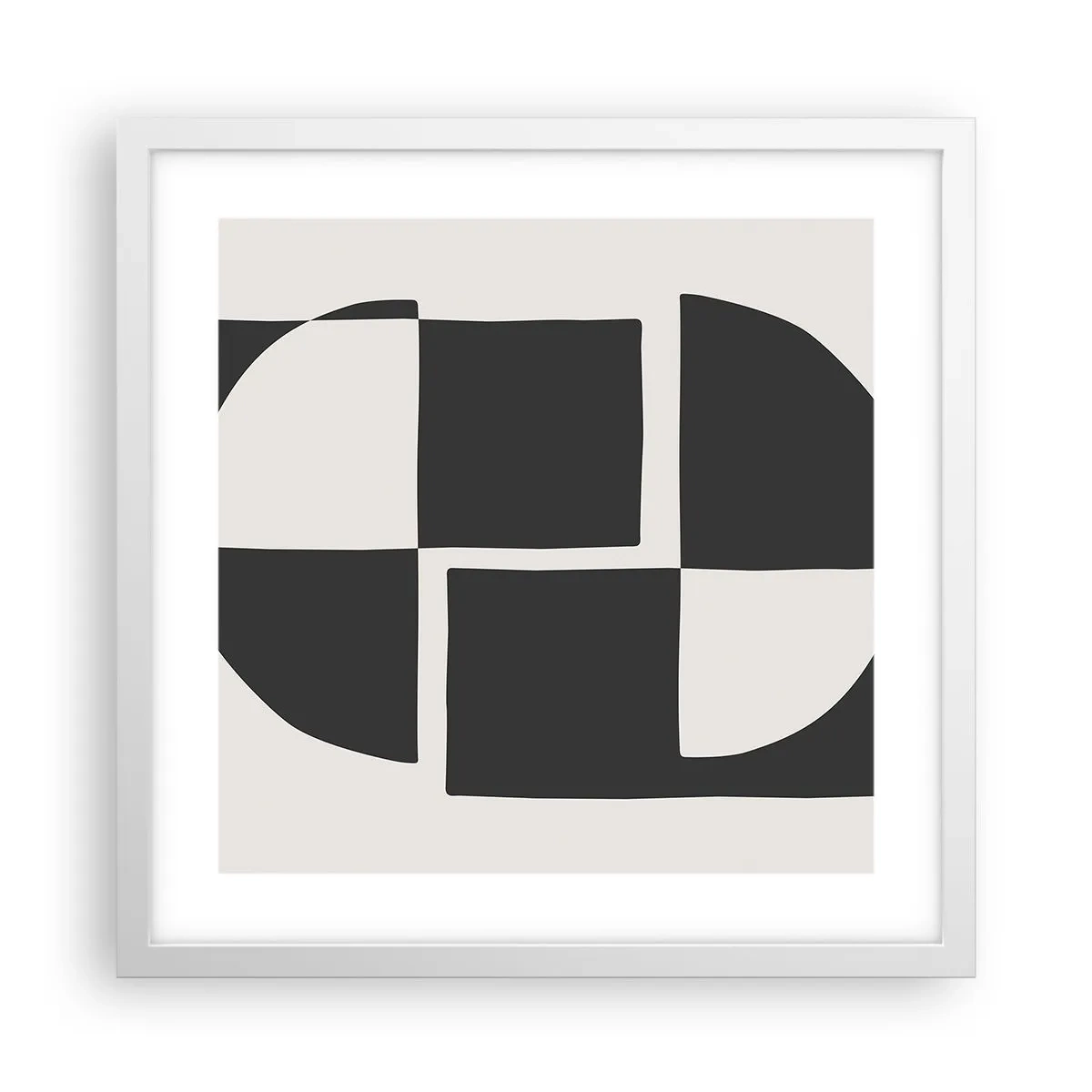 Affisch i vit ram - Antites – syntes - 40x40 cm