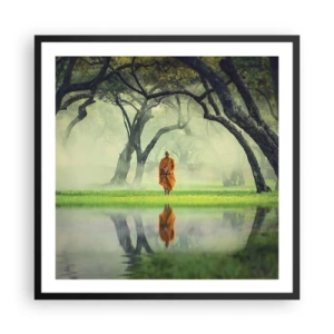 Affisch i svart ram - På väg till upplysningen - 60x60 cm