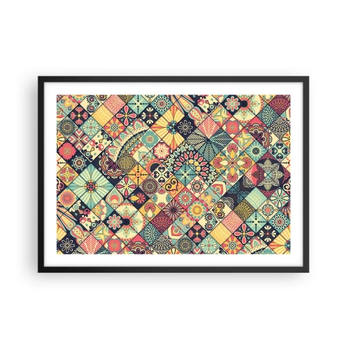 Affisch i svart ram - Marockansk stämning - 70x50 cm