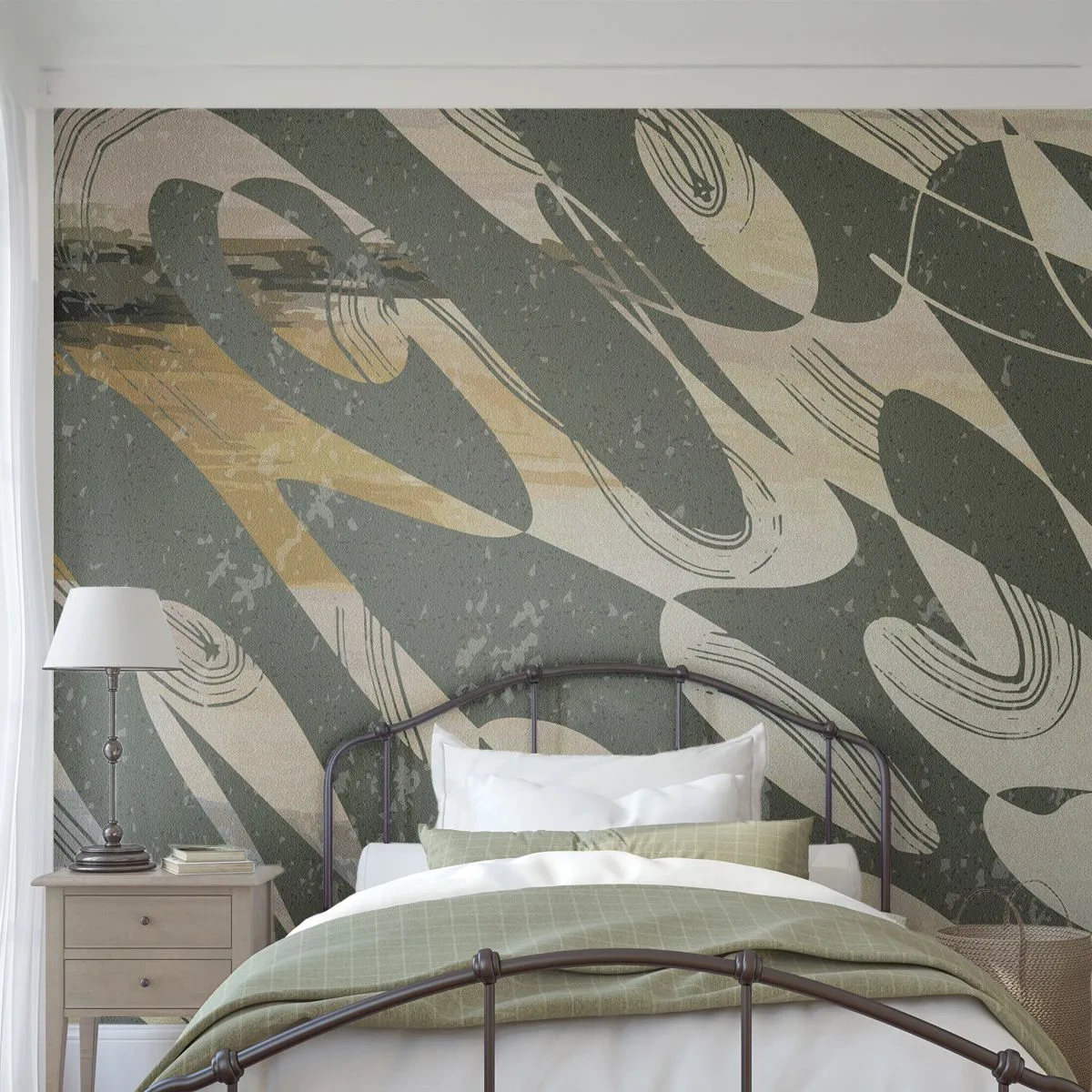 Fototapet Standard Eco - Rytmisk abstraktion - Abstraktion, Modern, Åldrig - 250x175 cm