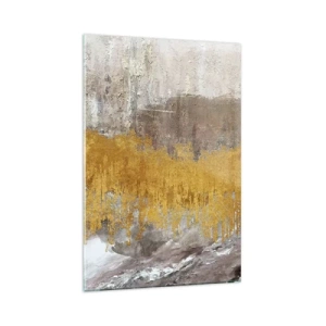 Glastavla - Bild på glas - En gyllene explosion - 80x120 cm