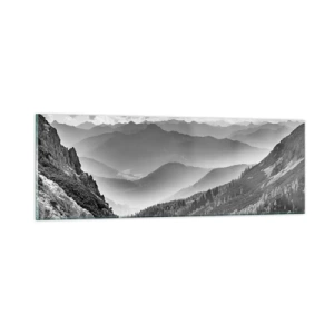 Glastavla - Bild på glas - Ända fram till horisonten - 90x30 cm