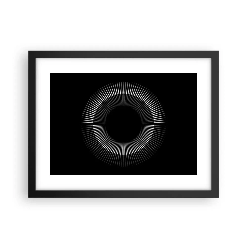 Affisch i svart ram - Svart sol - 40x30 cm