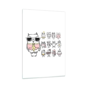 Glastavla - Bild på glas - Så många roller att spela - 80x120 cm