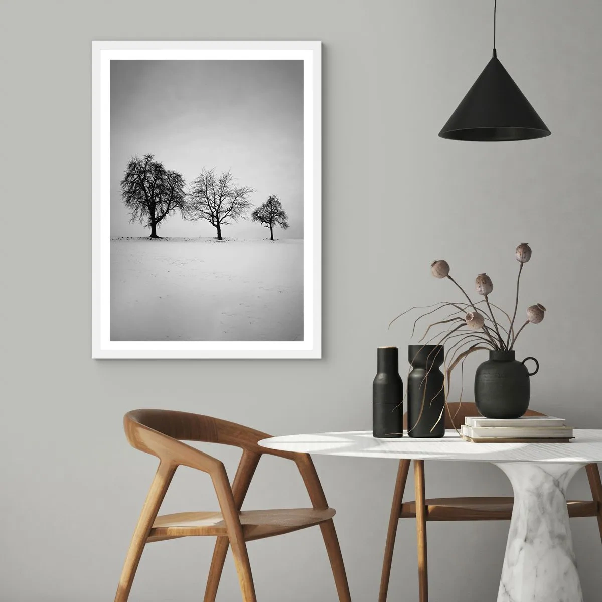 Affisch i vit ram - Vad drömmer de om? - 61x91 cm