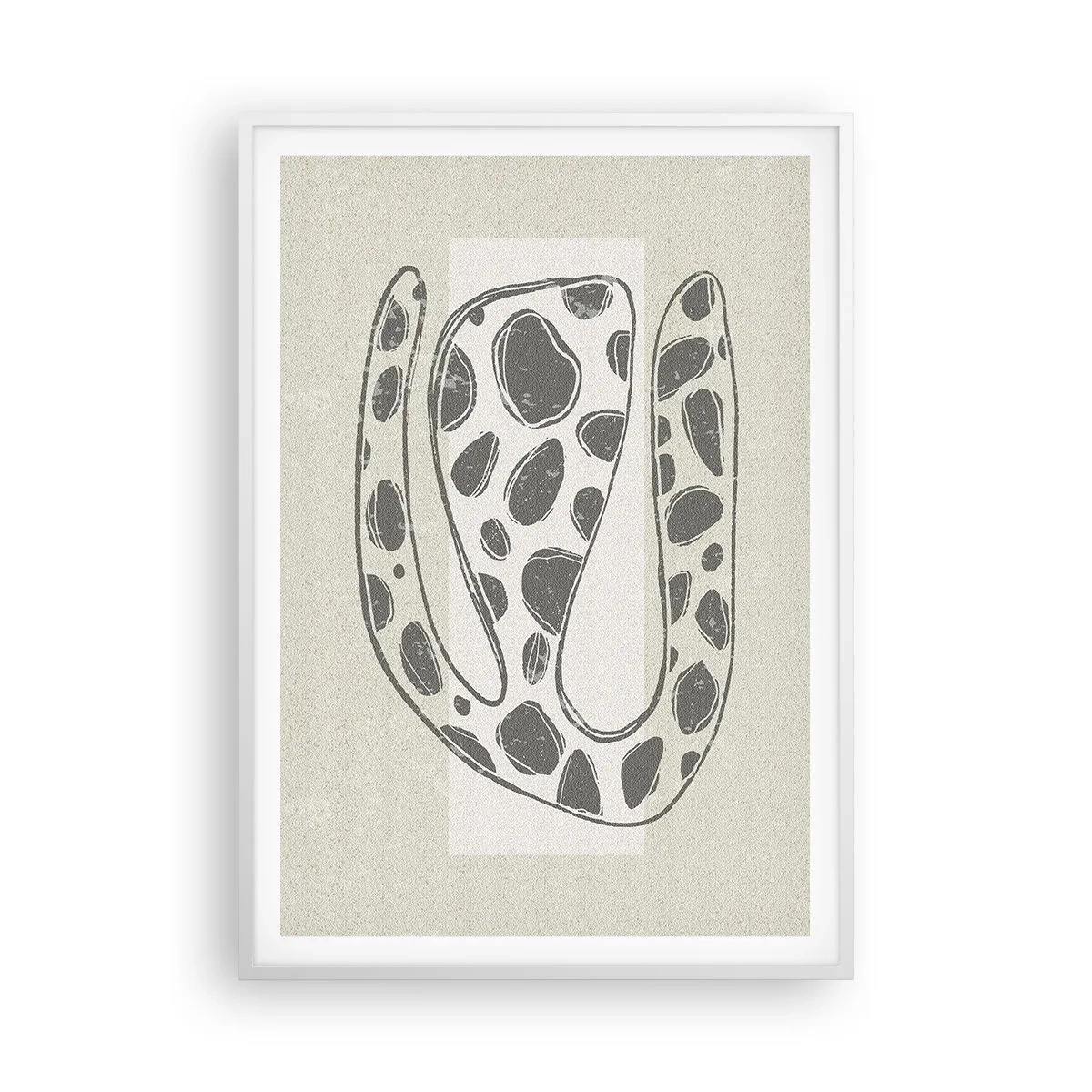 Affisch i vit ram - En bisarr varelse - 70x100 cm