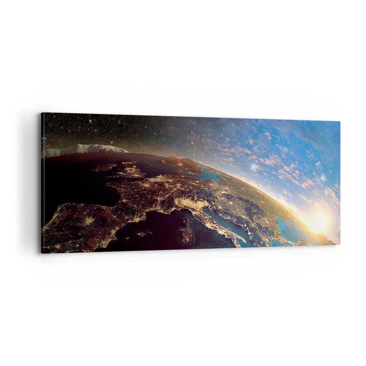 Canvastavla - Bild på duk - Låt oss titta på varandra på avstånd - 100x40 cm