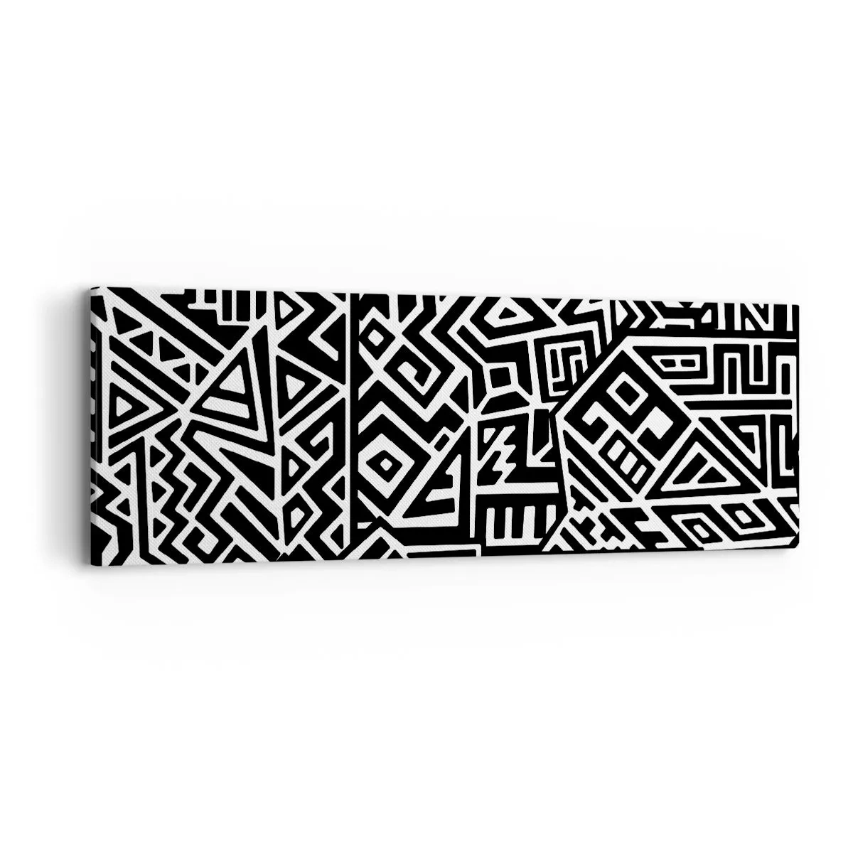 Canvastavla - Bild på duk - Prekolumbisk komposition - 90x30 cm